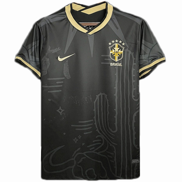 Brazil third jersey soccer uniform men's 3rd sportswear football top shirt 2022-2023